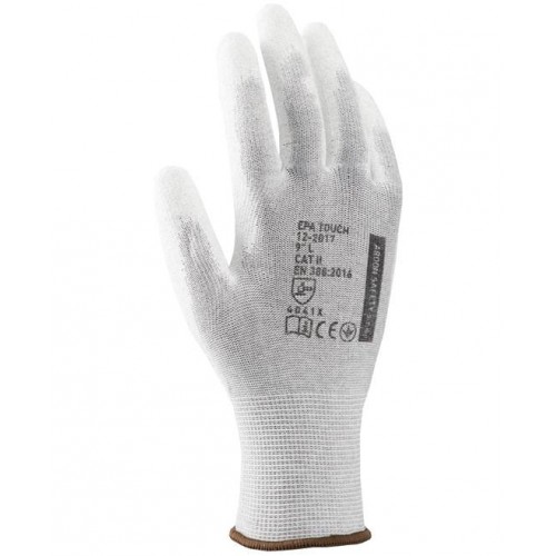 Polomáčané rukavice ARDON EPA TOUCH, sivá
