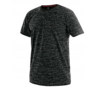 Pánske tričko CXS DARREN, čierna s potlačou loga