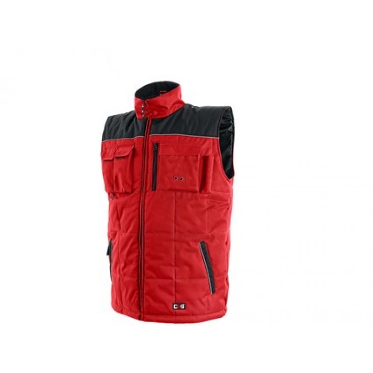 Zimná vesta SEATTLE,pánska,červeno-čierna